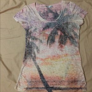 LAST DAY ON POSHMARK!!- Palm Sunset T-Shirt
